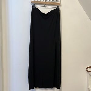 Z Supply Black Maxi Skirt with side slit